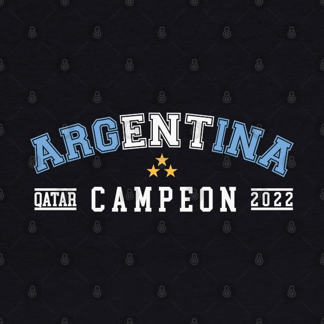 Argentina World Cup Champions, Perfect Argentina Campeón Mundial Qatar 2022 by Printofi.com